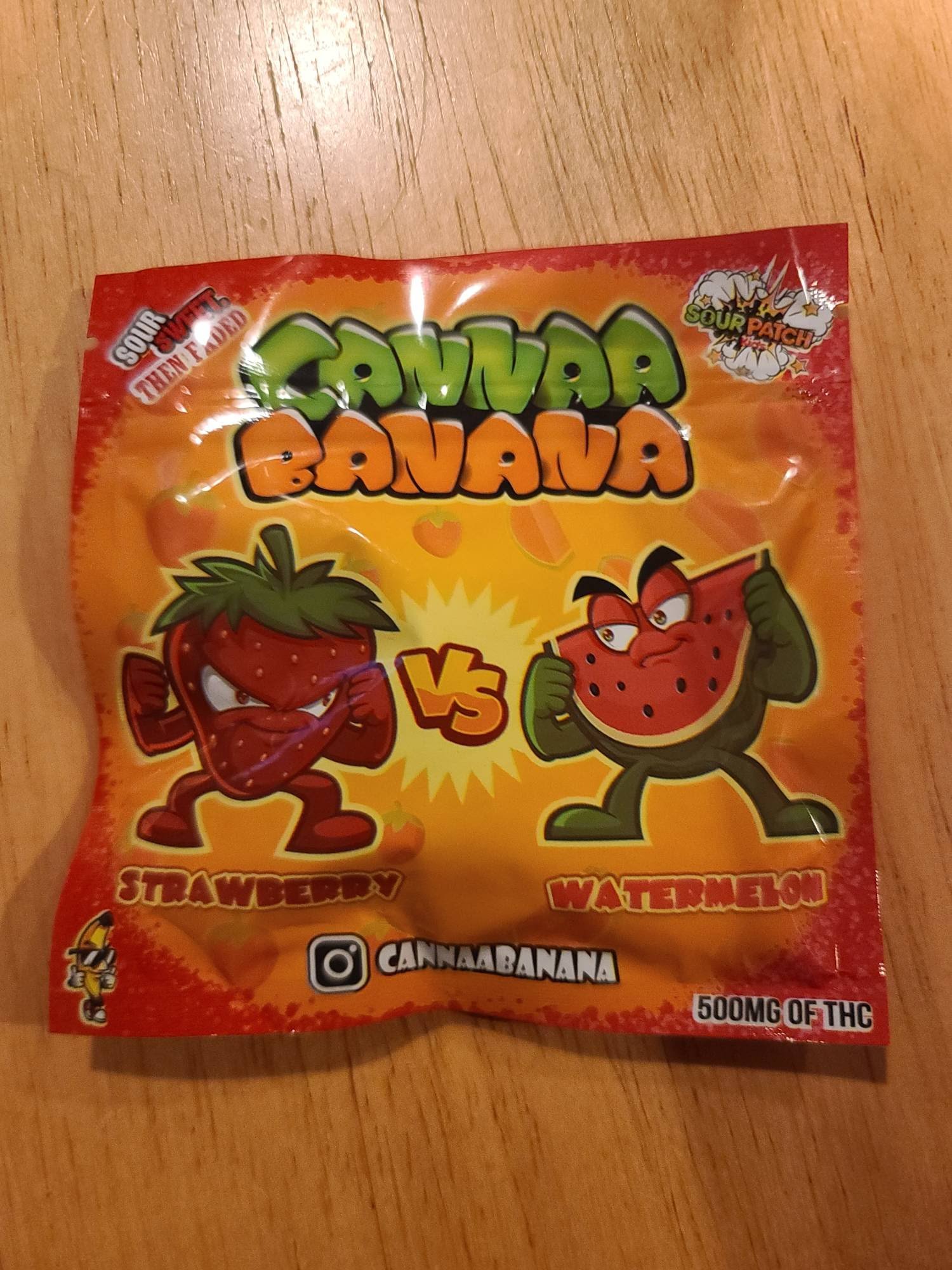 Cannaa Banana Gummies 500mg THC