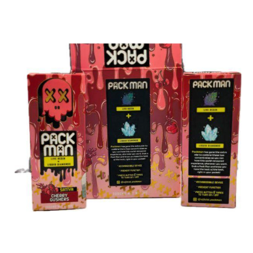 cherry gushers vape Pack Man Cherry Gushers 2000mg THC Disposable Vape main image 0