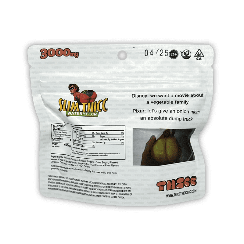 Thicc Slim Thicc Watermelon 3000mg Gummies - Image 2