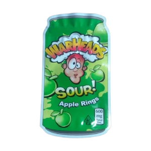 Warheads Sour! Apple Rings Die Cut 600MG